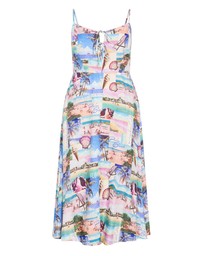 City Chic - Billie Placement Print Maxi Dress