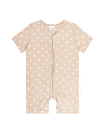 Kynd Baby - Day or Night Onesie Short Sleeve Seashells - Size 1