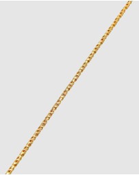 Kuzzoi - ICONIC EXCLUSIVE - Necklace Mens Cord Twisted in 925 Sterling Silver Gold Plated