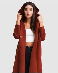 Belle & Bloom - Walk This Way Wool Blend Hooded Coat