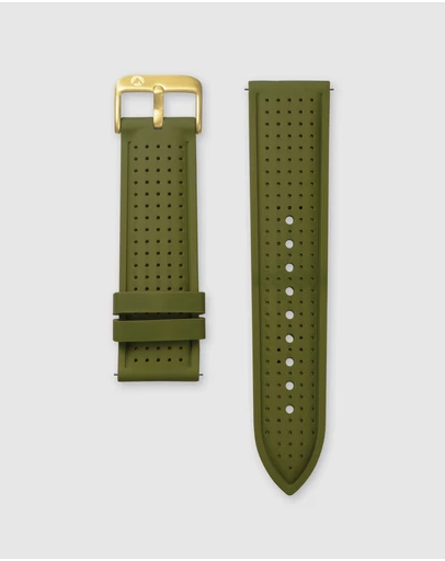 Maxum - Raglan Band Green Silicone Strap Gold Buckle
