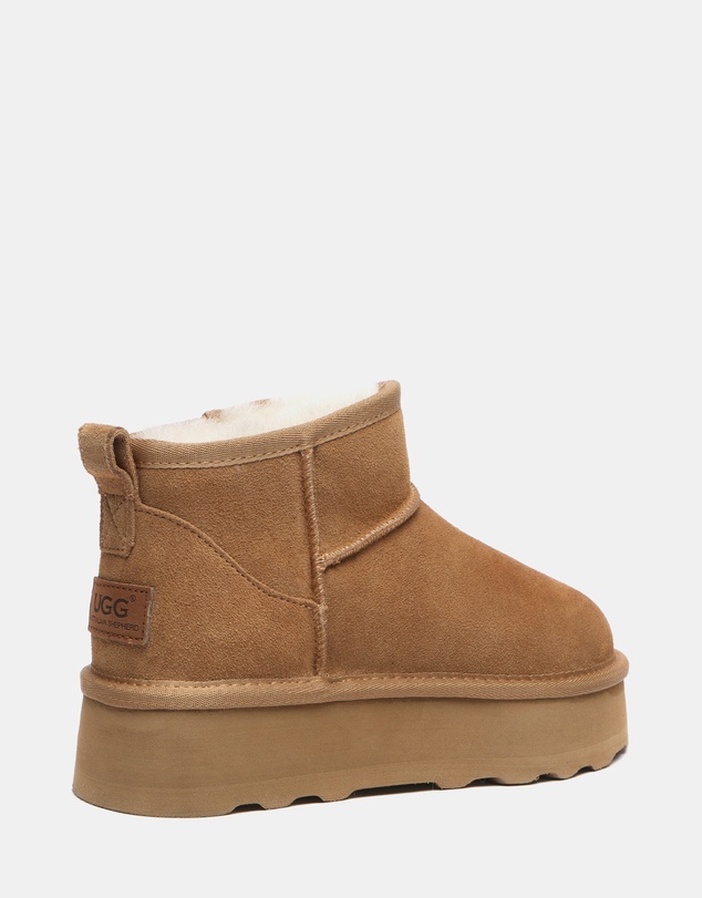 EVERAU - Australian Shepherd Ugg Thick Bottom Ronnie Cow Suede Upper UGG Boots