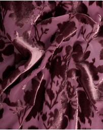 M.N.G - Floral Jacquard Dress With Bell Sleeves