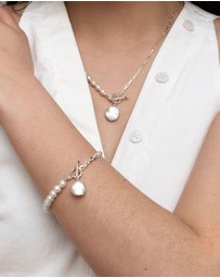 Dower & Hall - Women's Timeless Keshi Pearl Chain Bracelet In Sterling Silver