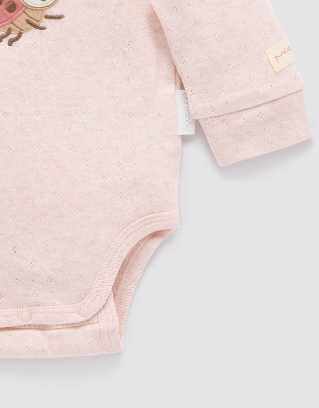 Purebaby - Applique Bodysuit -Kids-Babies
