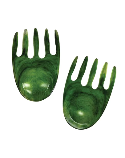 Urban Attitude - Urban Attitude SHELLY Salad Hands Servers Length 14cm, Width 9.3cm - Sage Mist
