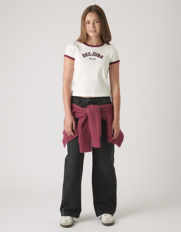 Decjuba Kids - Cropped Ringer Tee - Teens