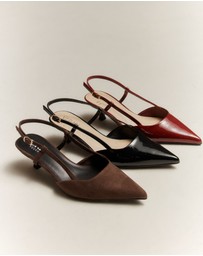Verali - Lucas Slingback Kitten Heels