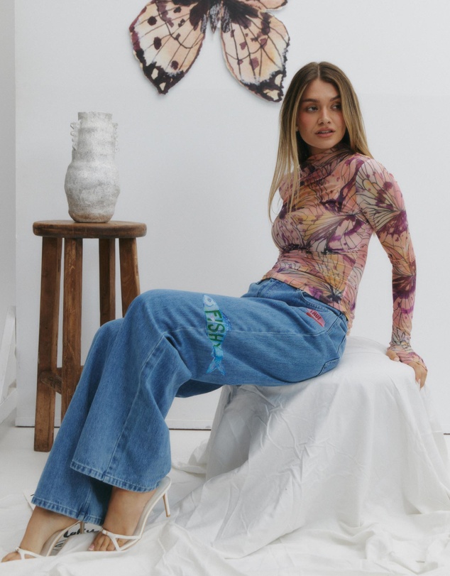 MAKU - Tattoo Denim Jeans