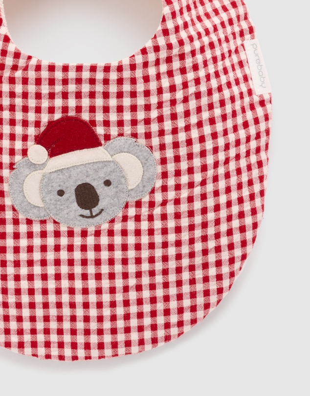 Purebaby - Santa Bib-Kids-Babies