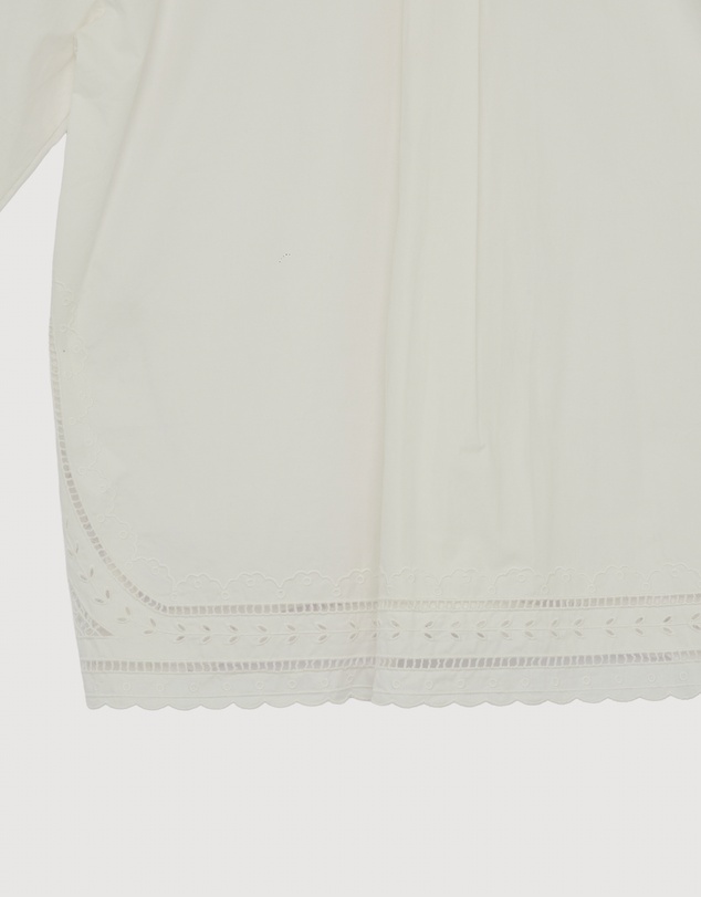 Revibe - Repaired Minima Esenciales Daphne Embroidered Oversized Shirt - AU 12