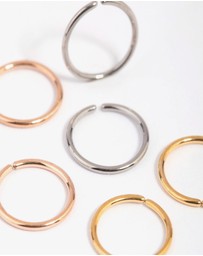 Lovisa - Titanium Nose Ring 6-Pack