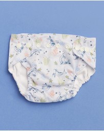 itti bitti - Reusable Swim Nappy + Small Double Pocket Wetbag - Neptune