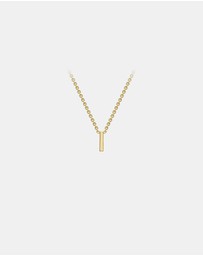 Zoe Olivia - 9K Gold Initial I Necklace