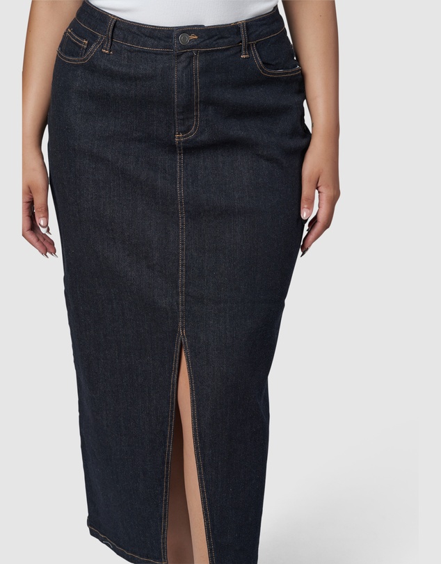 Sunday In The City - Hype Denim Maxi Skirt