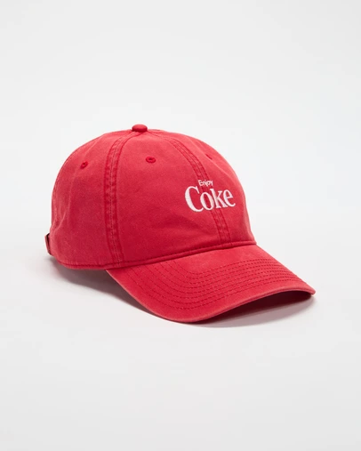 Gilroy - Coke Ballpark Red Heavy Wash Cheers Cap