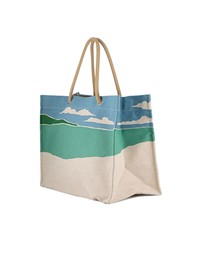 Pre-Loved by Azura Reborn - Pre-Loved Toile Escale a la Plage Beach Bag