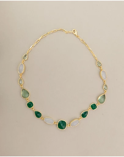 Meshca - Trapeze Vert Necklace