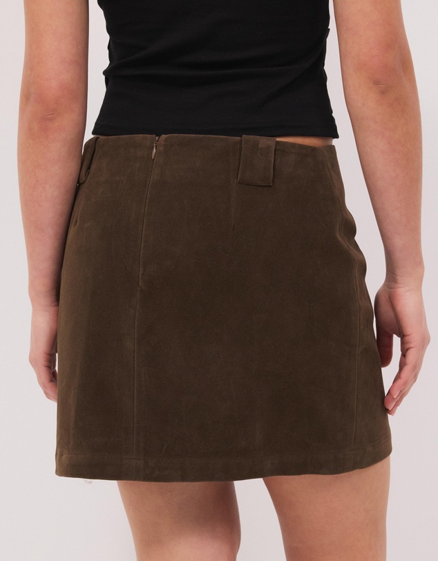 Calli - Heidi Faux Suede Mini Skirt