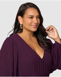 Pink Dusk by Curve Project - Secret Rendezvous Maxi Dress