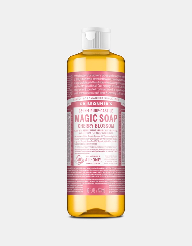 Dr Bronner's - Pure Liquid Castile Soap - Cherry Blossom 473ml
