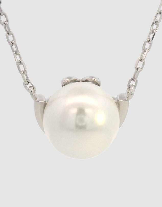 Georgini - Georgini Adagio Crescent Nine-2-Five Pearl Necklace Silver
