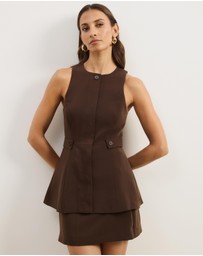 Atmos&Here - Isola Peplum Tailored Vest