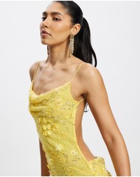 Jaded London - Beaded Mesh Mirage Dress