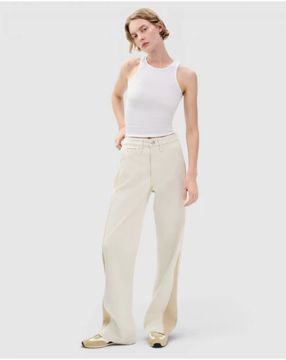 rag & bone - Logan Spliced Wide Jeans