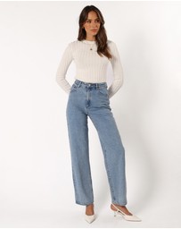 Petal & Pup - Aneesa Wide Rib Knit Top - White