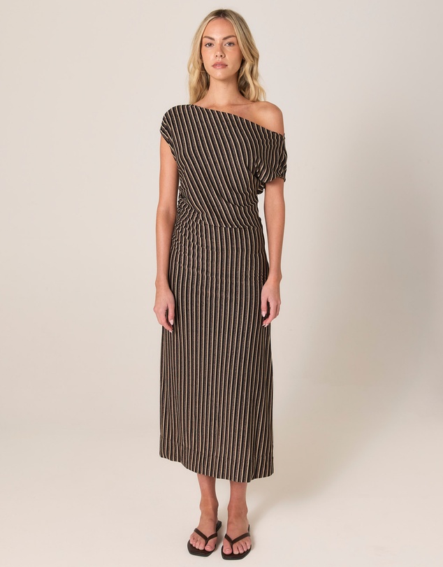 Fate + Becker - Everlyn Metallic Jersey Dress