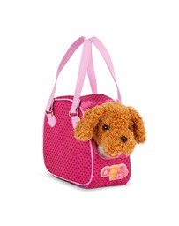 Our Generation - 6" Standing Poodle Plush Pup with  Carrier