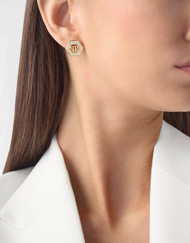 Philipp Plein - Legacy Gold-Tone Earrings
