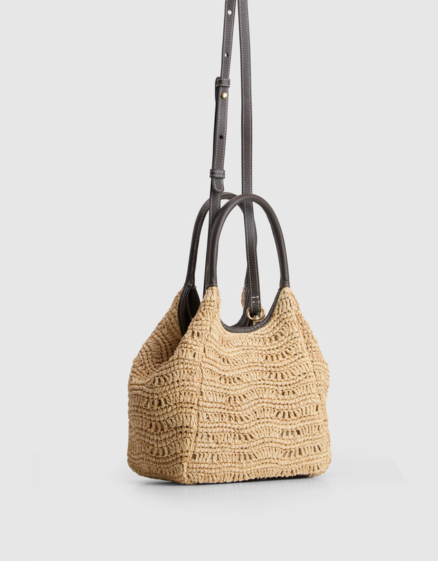 Evity - Camile Raffia Shopper Bag