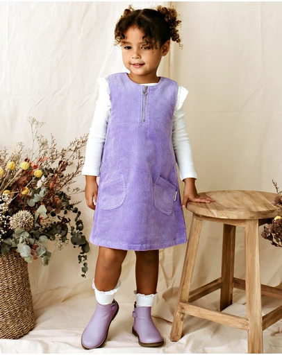 Designer Kidz - Evie Cord Pinafore Dress