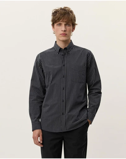 Les Deux - Kent Stripe Poplin Shirt