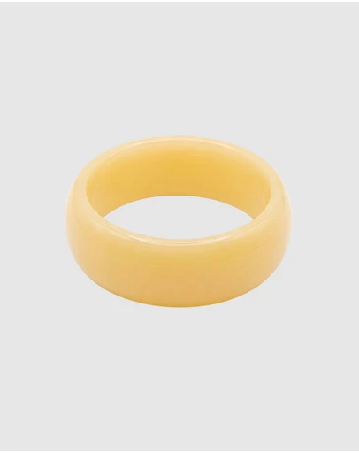 HOUSE OF SLANI - Butter yellow Lumi Resin Bangle