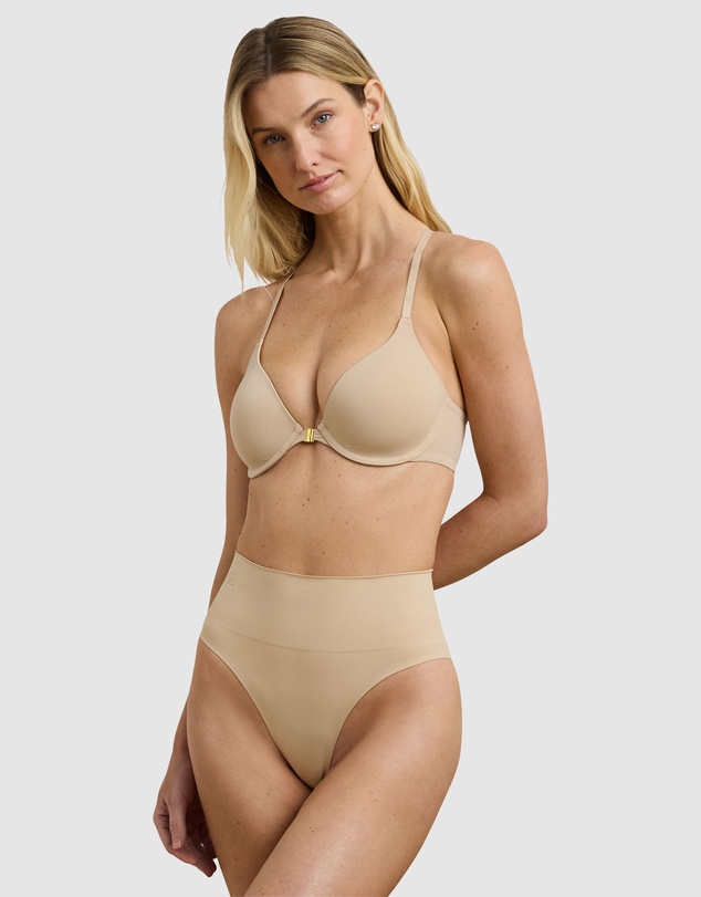 Lauren by Ralph Lauren - Luxe Smoothing Front Close Racerback T-Shirt Bra