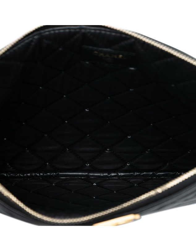Pre-Loved by Azura Reborn - Pre-Loved Medium Quilted Caviar Boy O Case Clutch