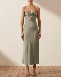 Shona Joy - Luxe Twist Front Sleeveless Midi Dress