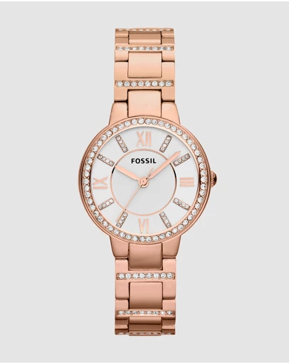 Fossil - Virginia Rose Gold-Tone Analogue Watch