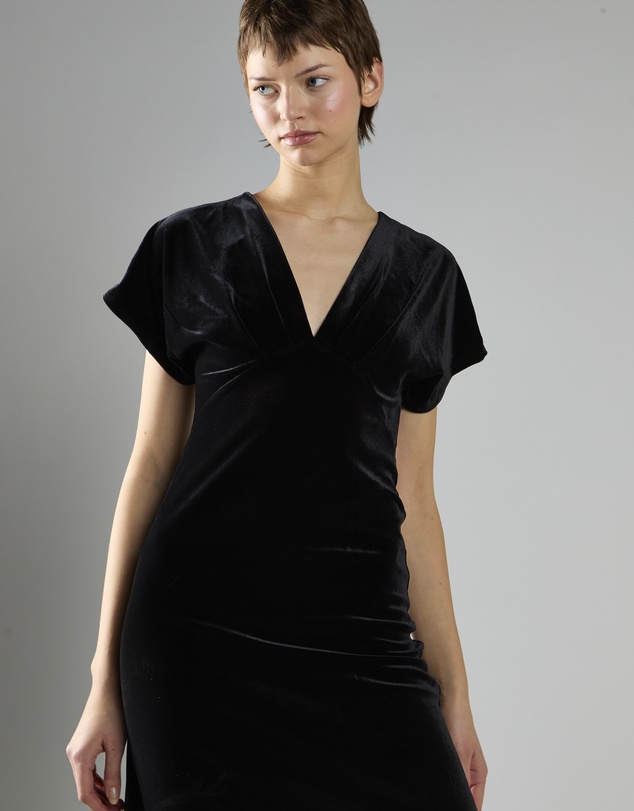 Glamorous - Short Sleeve V-Neck Maxi Dress