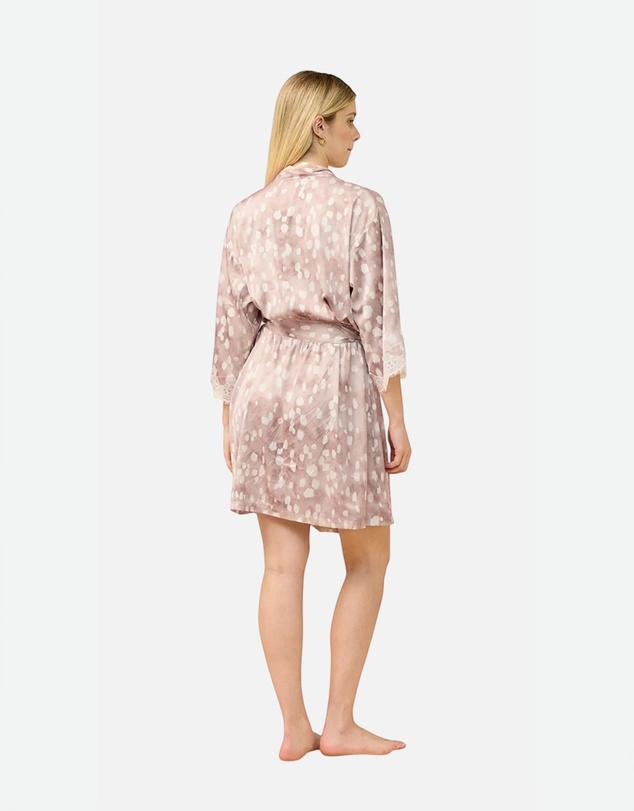 Gingerlilly - Hadley Brown Spot Robe