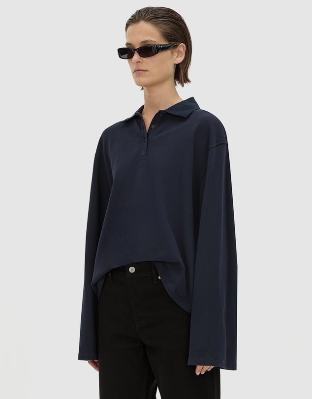C&M CAMILLA AND MARC - Moreno Long Sleeve Polo Top