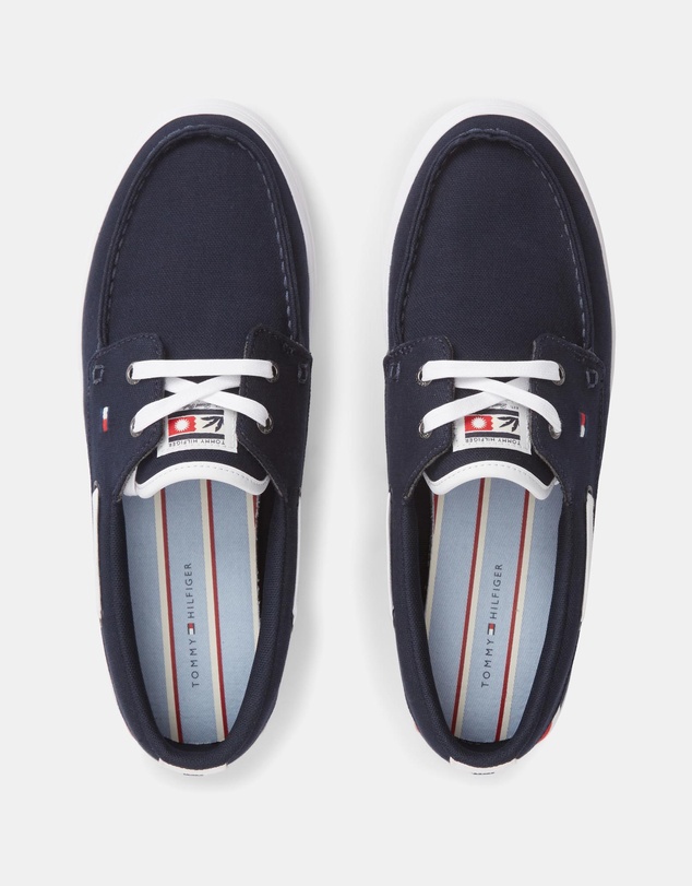 Tommy Hilfiger - Vulcanised Core Canvas Boat Sneakers - Men's