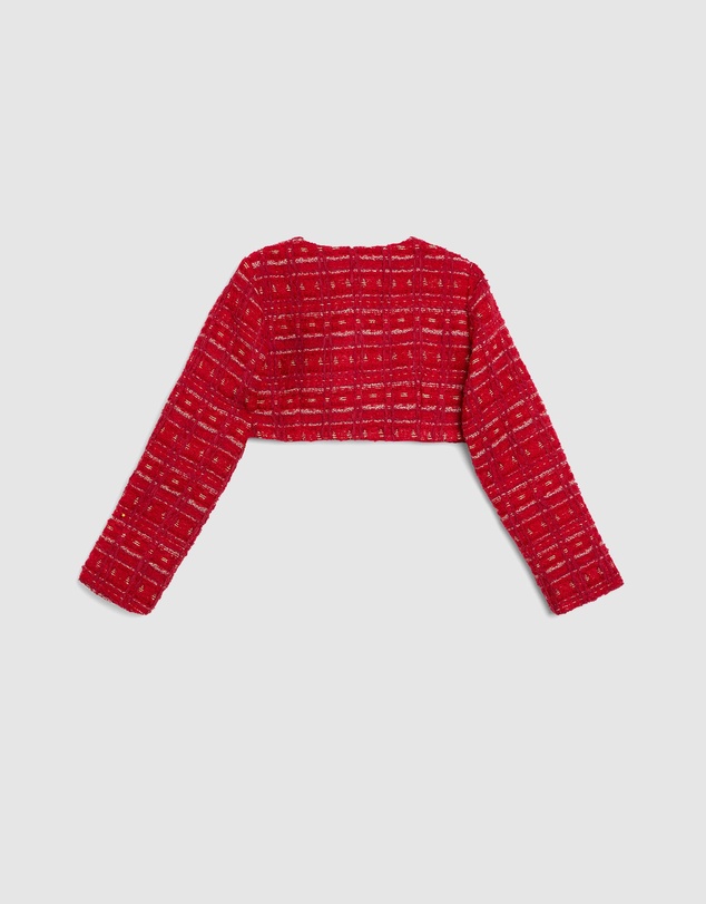 Bardot Junior - Sutton Boucle Crop Jacket - Kids-Teens