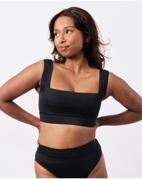 UNE PIECE - Classic Square Neck Bralette Bikini Top