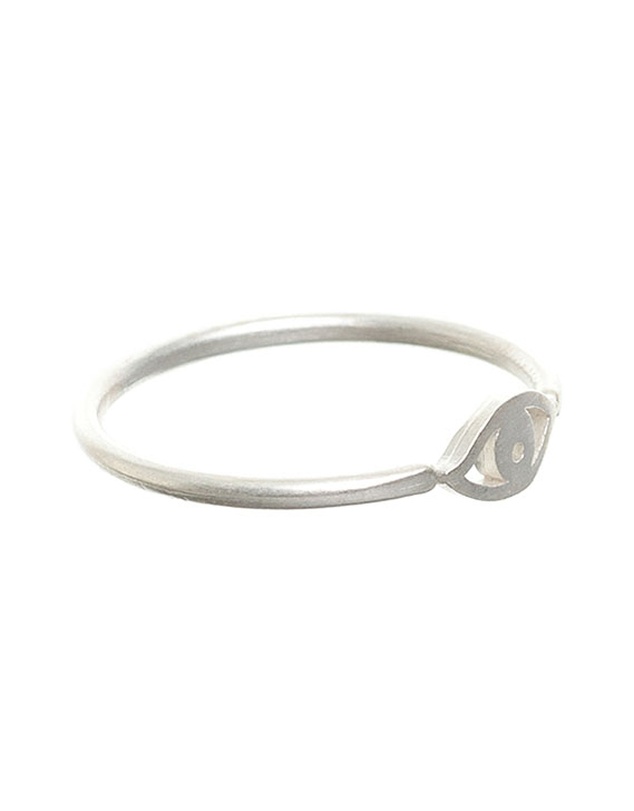 Dogeared - Charmed Sterling Silver Eye Ring