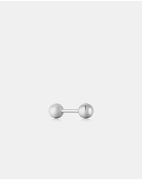 Ania Haie - Ania Haie Silver Sphere Barbell Single Earring