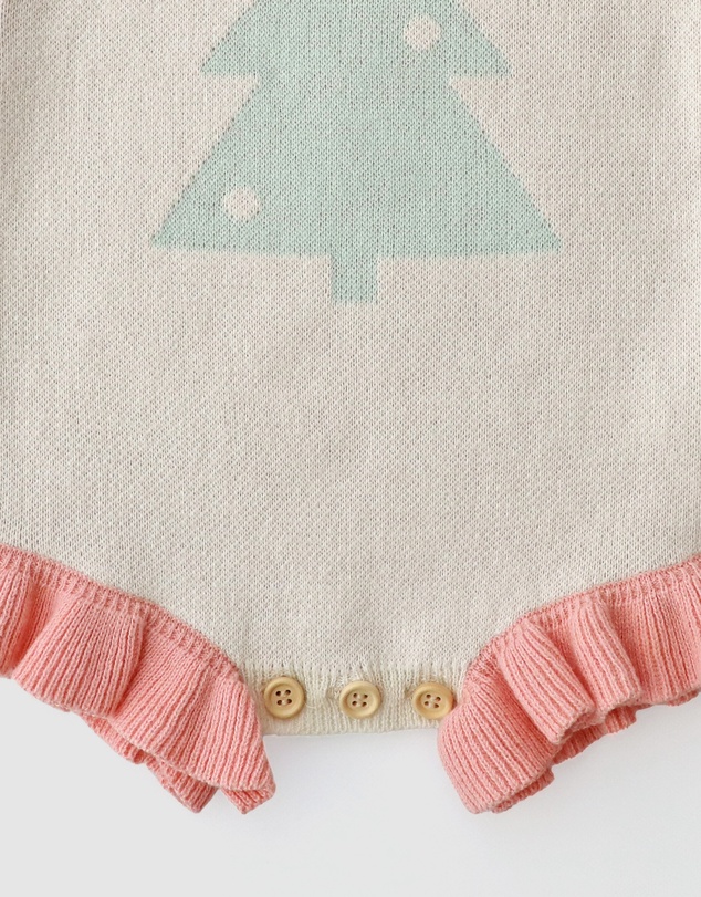 WITH LOVE FOR KIDS - Frills Knitted Romper - Babies